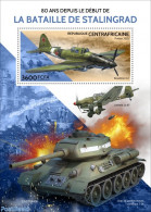 Central Africa 2022 80 Years Since The Start Of The Battle Of Stalingrad, Mint NH, History - Transport - World War II .. - WW2 (II Guerra Mundial)