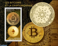 Central Africa 2022 Bitcoins And Cryptocurrency, Mint NH, Various - Money On Stamps - Crypto Stamps - Monnaies