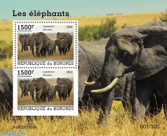 Burundi 2022 Elephants, Mint NH, Nature - Elephants - Otros & Sin Clasificación