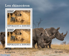 Burundi 2022 Rhinos, Mint NH, Nature - Rhinoceros - Sonstige & Ohne Zuordnung