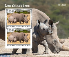 Burundi 2022 Rhinos, Mint NH, Nature - Rhinoceros - Sonstige & Ohne Zuordnung