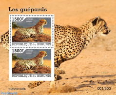 Burundi 2022 Cheetahs, Mint NH, Nature - Cat Family - Otros & Sin Clasificación