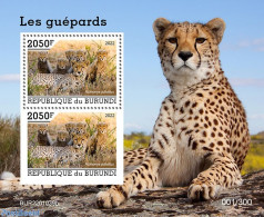 Burundi 2022 Cheetahs, Mint NH, Nature - Cat Family - Altri & Non Classificati