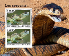 Burundi 2022 Snakes, Mint NH, Nature - Snakes - Andere & Zonder Classificatie