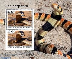 Burundi 2022 Snakes, Mint NH, Nature - Snakes - Other & Unclassified