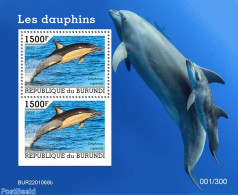 Burundi 2022 Dolphins, Mint NH, Nature - Sea Mammals - Otros & Sin Clasificación