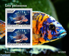 Burundi 2022 Fishes, Mint NH, Nature - Fish - Vissen