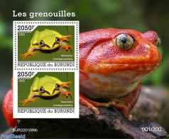 Burundi 2022 Frogs, Mint NH, Nature - Frogs & Toads - Autres & Non Classés