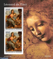 Burundi 2022 Leonardo Da Vinci, Mint NH, Art - Leonardo Da Vinci - Paintings - Altri & Non Classificati