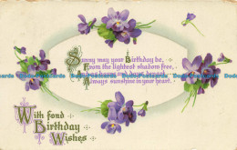 R635694 With Fond Birthday Wishes. Wildt And Kray. Series. 2679 - Mundo