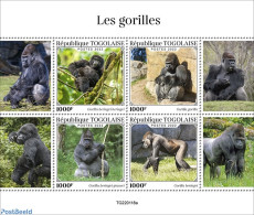 Togo 2022 Gorillas, Mint NH, Nature - Monkeys - Togo (1960-...)