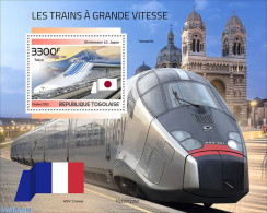 Togo 2022 High Speed Trains, Mint NH, Transport - Railways - Trains