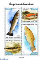 Togo 2022 Fresh Water Fish, Mint NH, Nature - Fish - Vissen