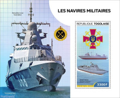 Togo 2022 Military Ships, Mint NH, Transport - Ships And Boats - Boten