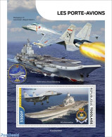 Togo 2022 Aircraft Carriers, Mint NH, Transport - Aircraft & Aviation - Ships And Boats - Avions