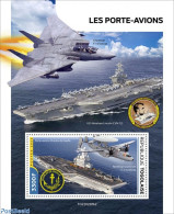 Togo 2022 Aircraft Carriers, Mint NH, Transport - Aircraft & Aviation - Ships And Boats - Airplanes