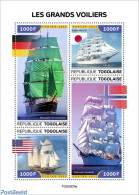 Togo 2022 Tall Ships , Mint NH, Transport - Ships And Boats - Bateaux