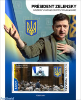 Togo 2022 President Zelensky, Mint NH, History - Militarism - Militares