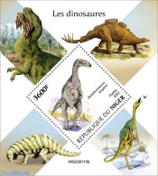 Niger 2022 Dinosaurs, Mint NH, Nature - Prehistoric Animals - Vor- U. Frühgeschichte