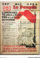 AHVP13-1160 - GREVE - Le Peuple - L'union Des Travailleurs Fera La Paix Du Monde - 1er Mai 1946 - Huelga