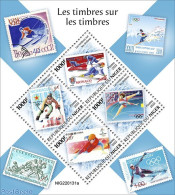 Niger 2022 Stamps On Stamps, Mint NH, Sport - (Bob) Sleigh Sports - Ice Hockey - Olympic Winter Games - Skating - Skii.. - Invierno