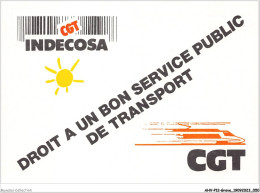 AHVP12-1043 - GREVE - Droit à Un Bon Service Public De Transport  - Staking