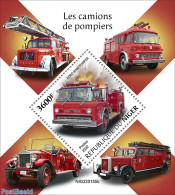 Niger 2022 Fire Engines, Mint NH, Transport - Automobiles - Fire Fighters & Prevention - Auto's