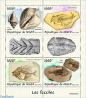 Niger 2022 Fossils, Mint NH, Nature - Prehistoric Animals - Shells & Crustaceans - Prehistory - Préhistoriques