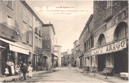 FR66 SAINT LAURENT DE LA SALANQUE - Labouche 220 - La Rue Arago - Grand Café Arago - Animée - Belle - Autres & Non Classés