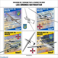 Niger 2022 Bayraktar Drones, Mint NH, Transport - Aircraft & Aviation - Drones - Aerei