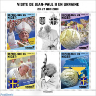 Niger 2022 Visit Of Pope John Paul II To Ukraine, Mint NH, Religion - Pope - Papes