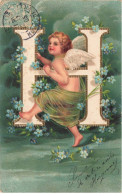 AHCP13-0046- UN ANGE ALPHABET LETTRE H ANGLOT - Angels