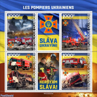 Niger 2022 Ukrainian Firefighters, Mint NH, Transport - Automobiles - Fire Fighters & Prevention - Autos