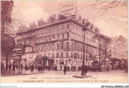 AIFP9-ECOLE-1014 - PARIS - La Chausée D'antin Au Coin Du Boulevard Des Italiens - Le Academia Gaya  - Escuelas