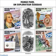 Niger 2022 Mungo Park, A Scottish Explorer , Mint NH, History - Nature - Transport - Explorers - Animals (others & Mix.. - Explorateurs