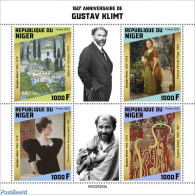 Niger 2022 160th Anniversary Of Gustav Klimt, Mint NH, Art - Gustav Klimt - Paintings - Niger (1960-...)