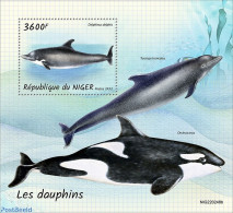 Niger 2022 Dolphins, Mint NH, Nature - Sea Mammals - Niger (1960-...)