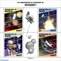 Niger 2022 45th Anniversary Of The Launch Of Voyager 1, Mint NH, Transport - Space Exploration - Níger (1960-...)