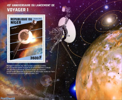 Niger 2022 45th Anniversary Of The Launch Of Voyager 1, Mint NH, Transport - Space Exploration - Níger (1960-...)