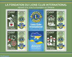 Niger 2022 Lions International Provides Support And Hope To Ukrainian Refugees, Mint NH, History - Various - Peace - L.. - Rotary, Lions Club