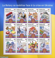 Niger 2022 Rotary Mobilizes In The Face Of The Crisis In Ukraine, Mint NH, History - Various - Peace - Rotary - Rotary Club