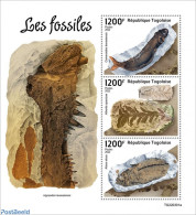 Togo 2022 Fossils, Mint NH, Nature - Prehistoric Animals - Prehistory - Vor- U. Frühgeschichte