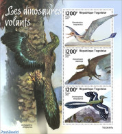 Togo 2022 Flying Dinosaurs, Mint NH, Nature - Birds - Prehistoric Animals - Prehistory - Préhistoriques