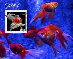 Liberia 2022 Goldfish, Mint NH, Nature - Fish - Fische