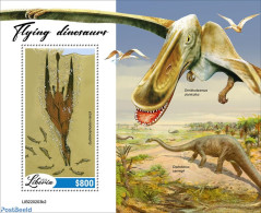 Liberia 2022 Flying Dinosaurs, Mint NH, Nature - Prehistoric Animals - Préhistoriques