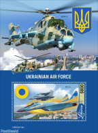 Liberia 2022 Ukrainian Airforce, Mint NH, History - Transport - Militarism - Aircraft & Aviation - Militares