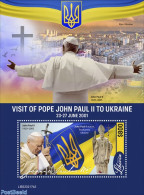 Liberia 2022 Visit Of Pope John Paul II To Ukraine, Mint NH, Religion - Pope - Popes