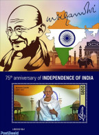 Liberia 2022 75th Anniversary Of Independence Of India, Mint NH, History - Gandhi - Mahatma Gandhi