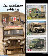 Djibouti 2022 Military Ambulances, Mint NH, Transport - Automobiles - Auto's