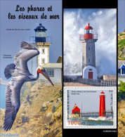 Djibouti 2022 Lighthouses And Sea Birds, Mint NH, Nature - Various - Birds - Lighthouses & Safety At Sea - Faros